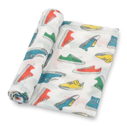 Sole Mates Baby Swaddle Blanket