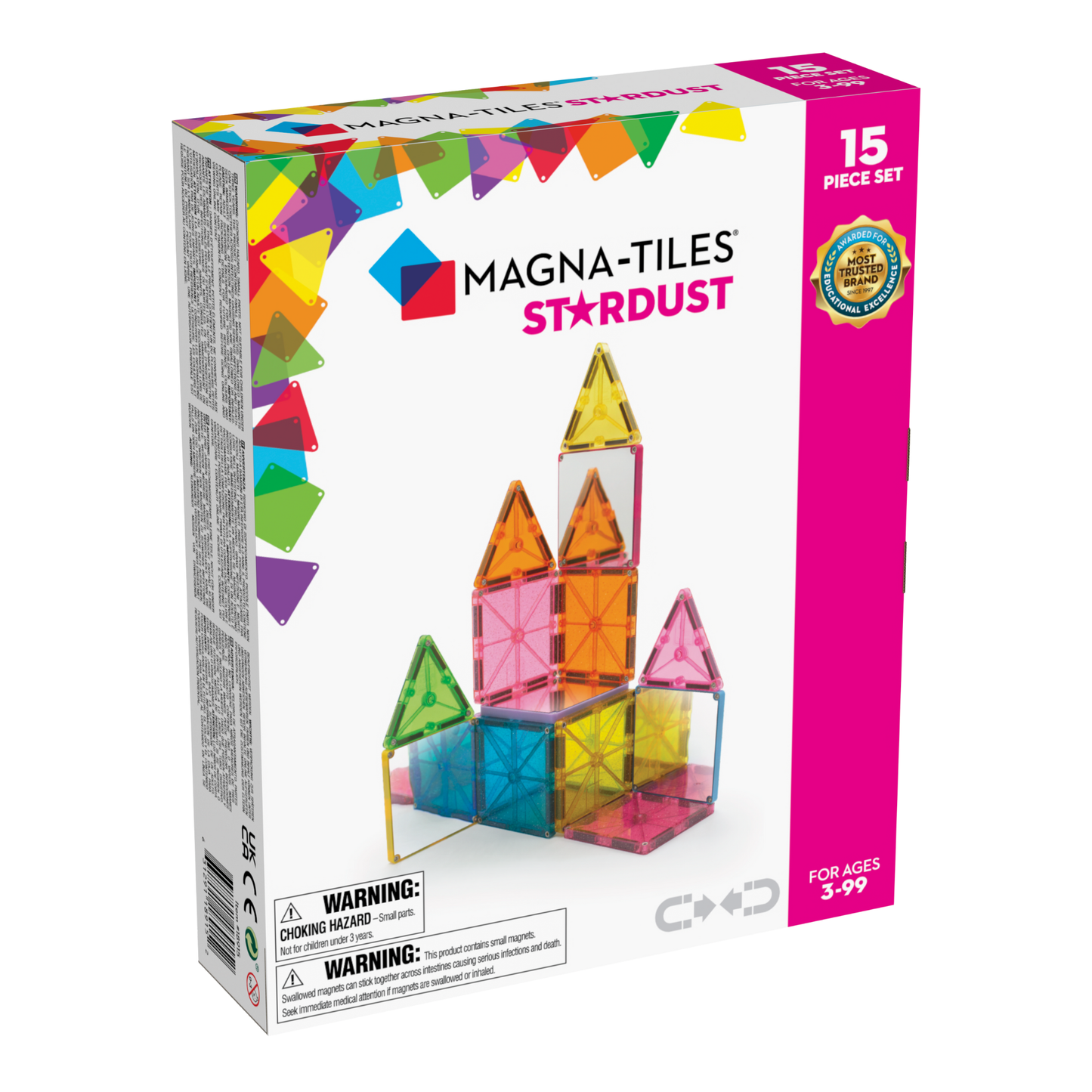 MAGNA-TILES | Stardust 15-pc set