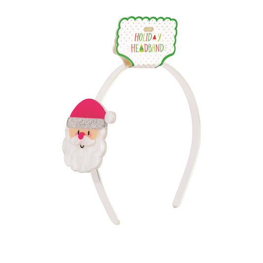 Pink Santa Acrylic Headband