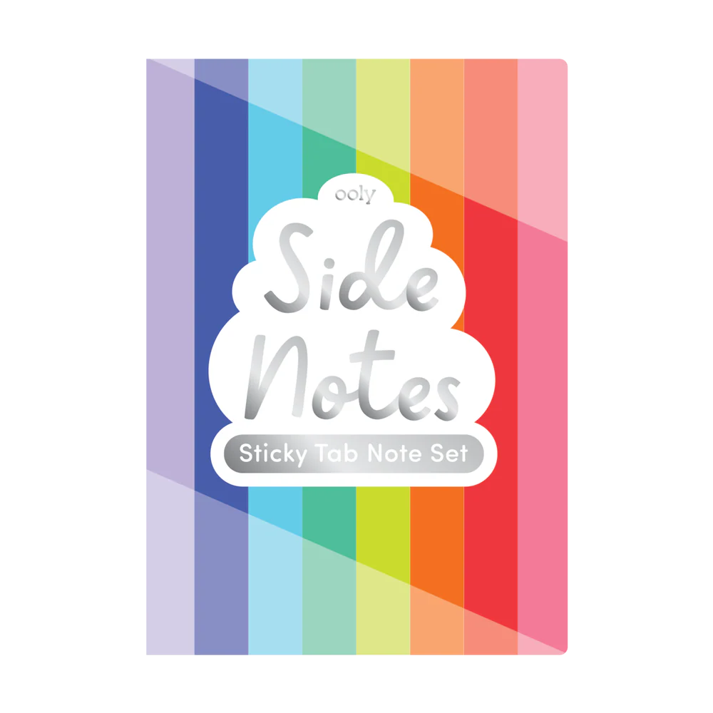 Side Notes Sticky Tab Notepad | Pastel Rainbow