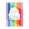Side Notes Sticky Tab Notepad | Pastel Rainbow