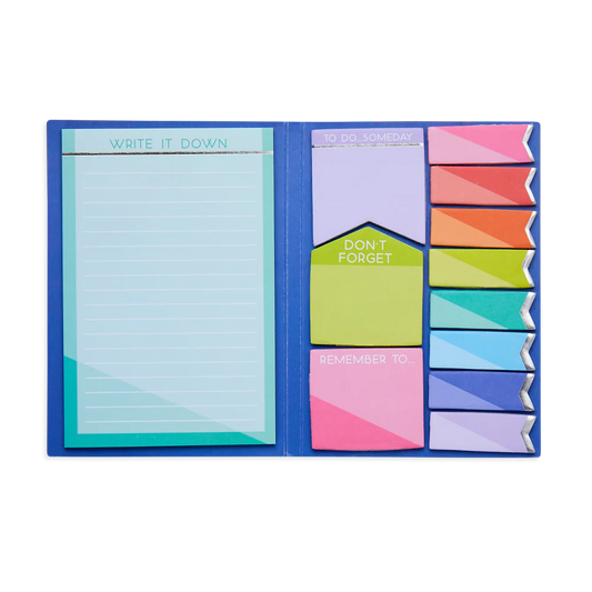 Side Notes Sticky Tab Notepad | Pastel Rainbow