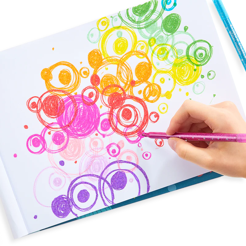 Rainbow Sparkle Glitter Markers | Set of 15