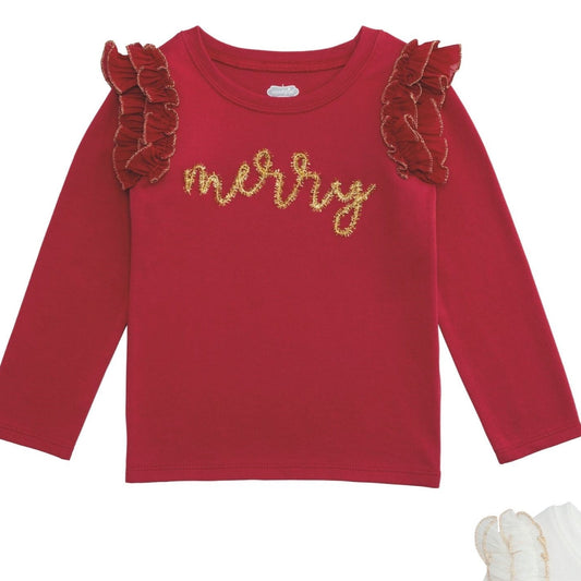 Red Merry Tinsel Tee