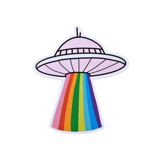 Spaceship Vinyl Sticker