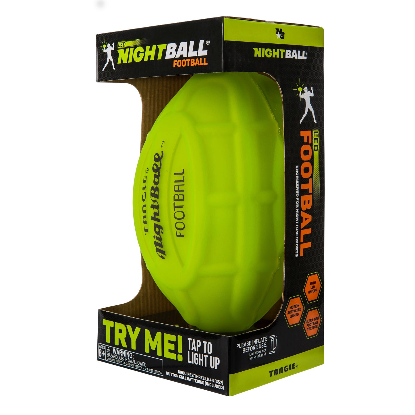 NightBall | Light-Up LED Football | Red
