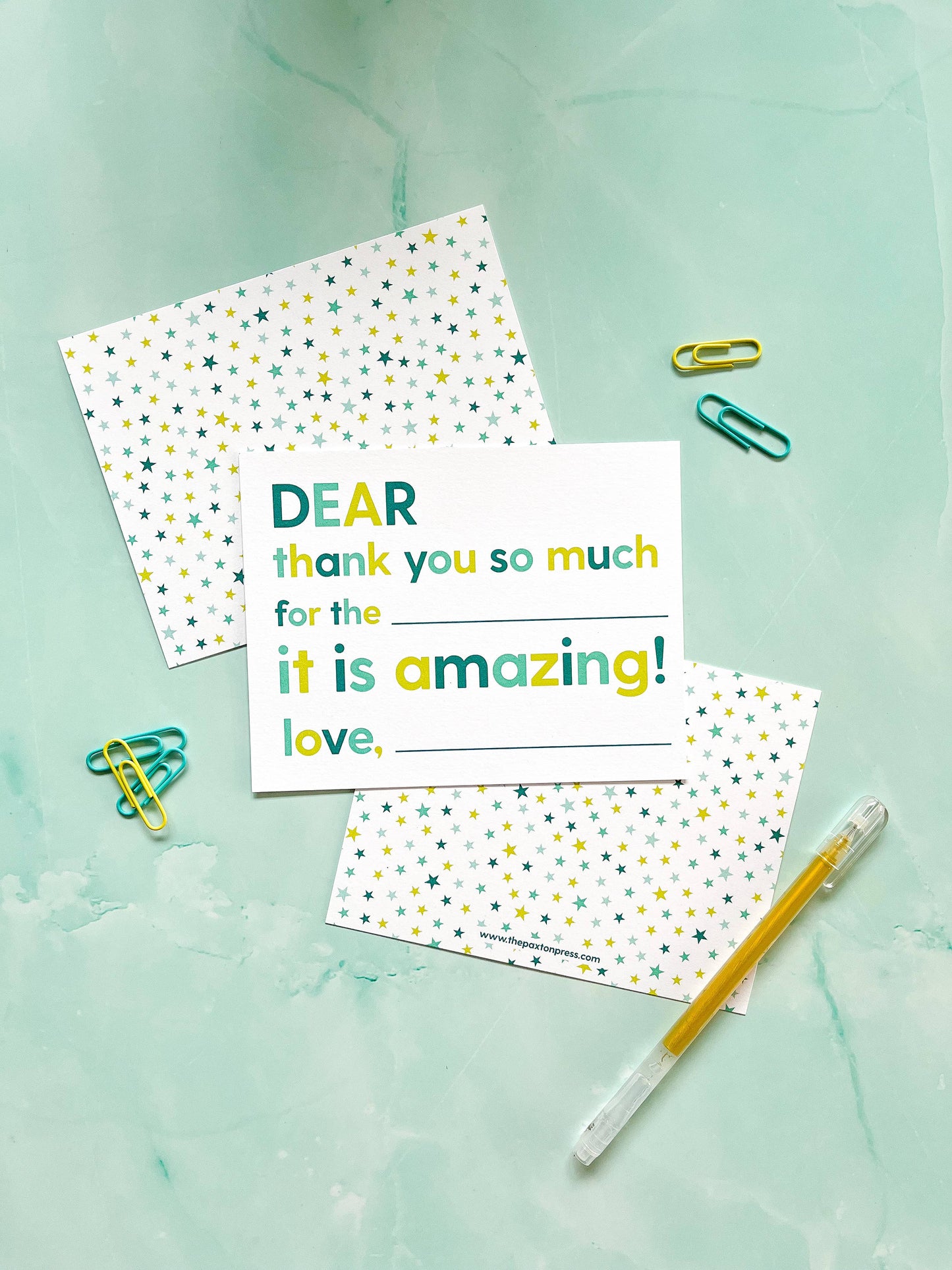 Kids Fill-in-the-blank Thank Yous