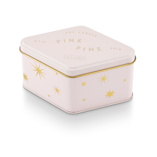 Pink Pine Diamond | Tin Candle