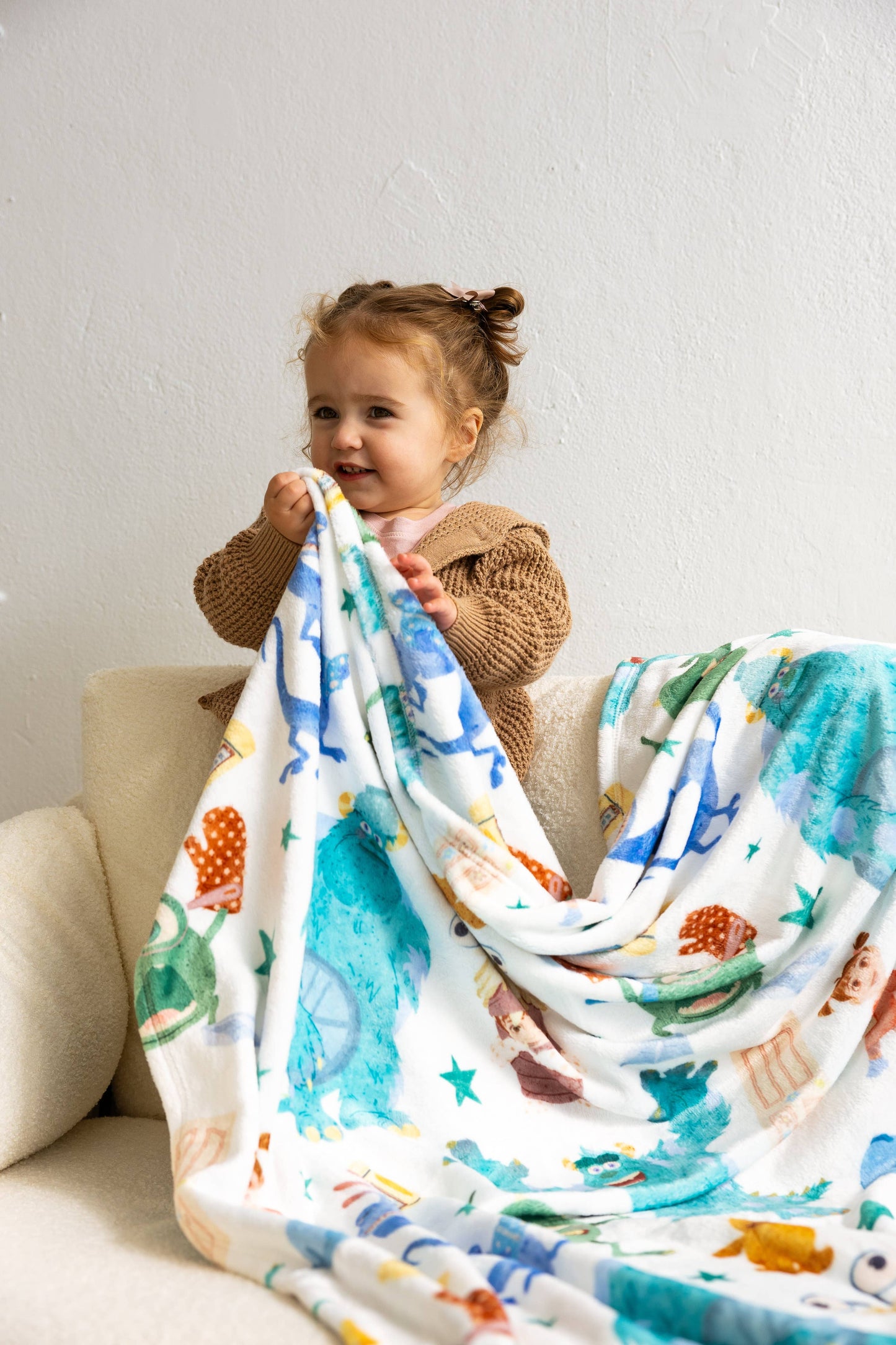 Monsters Scare Floor | Double Sided Throw Blanket