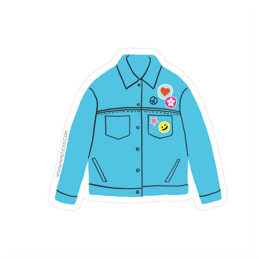 Denim Jacket Vinyl Sticker