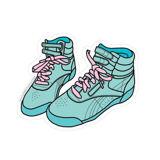 High Top Sneaker Vinyl Sticker