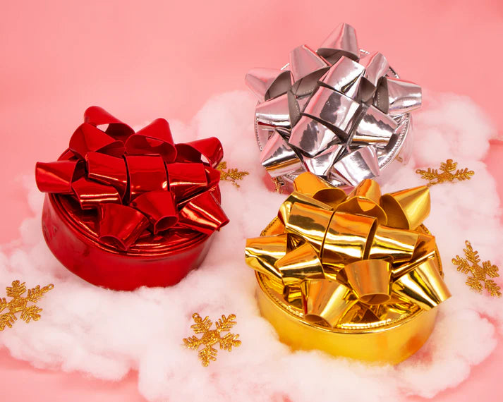 Glitzy Gift Ribbon Handbag | Gold