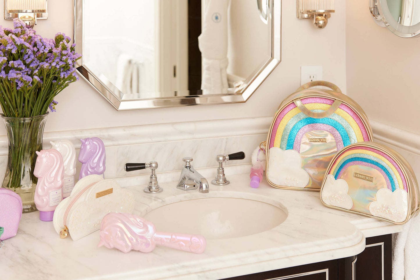 Unicorn Hair Detangler Brush For Kids