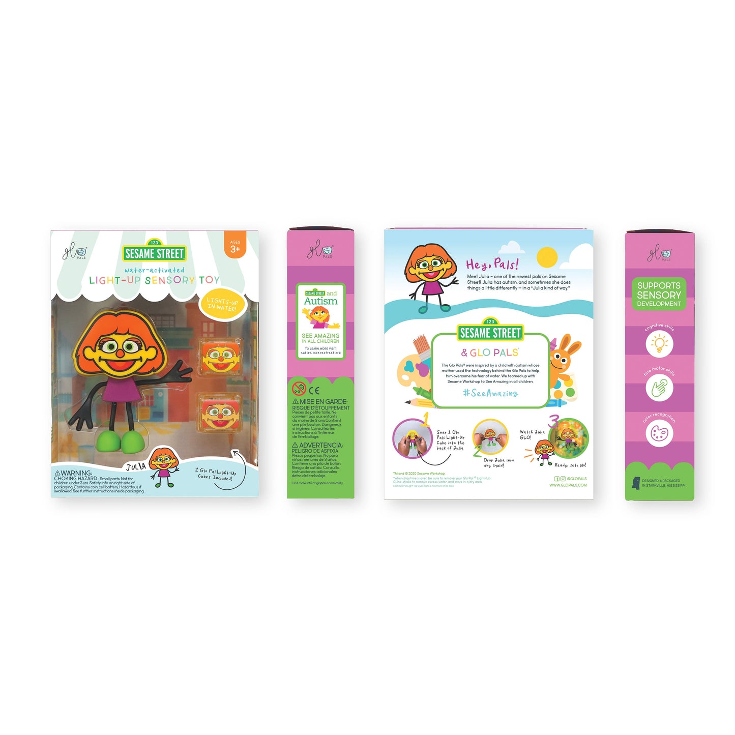 Julia - Sesame Street Character | Glo Pals