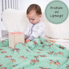 Derby Days Horse Racing Theme Baby Swaddle Blanket