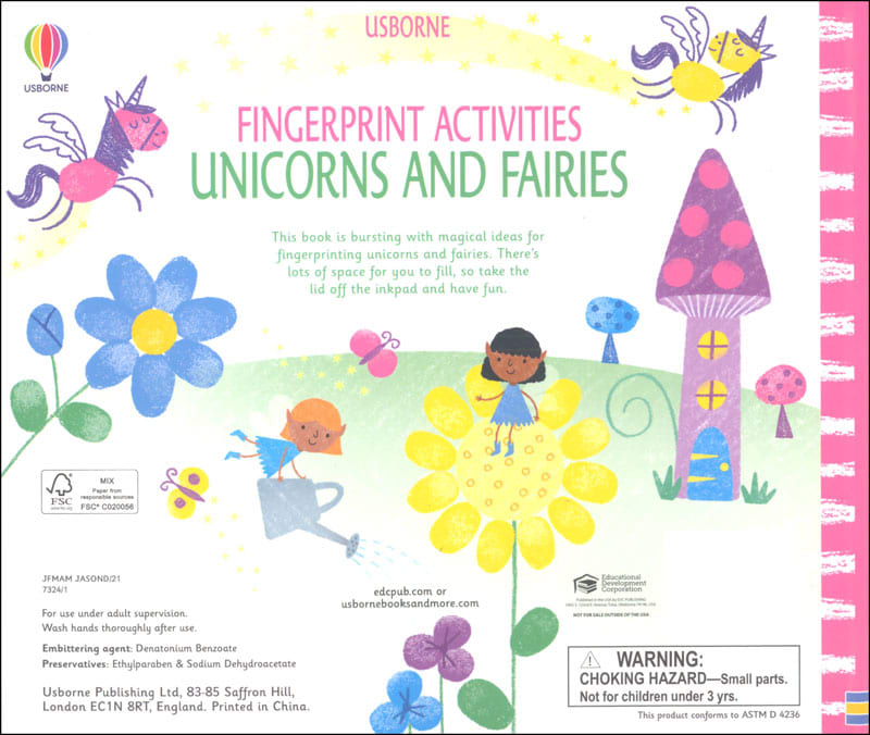 Fingerprint Activities Unicorns and Fairies