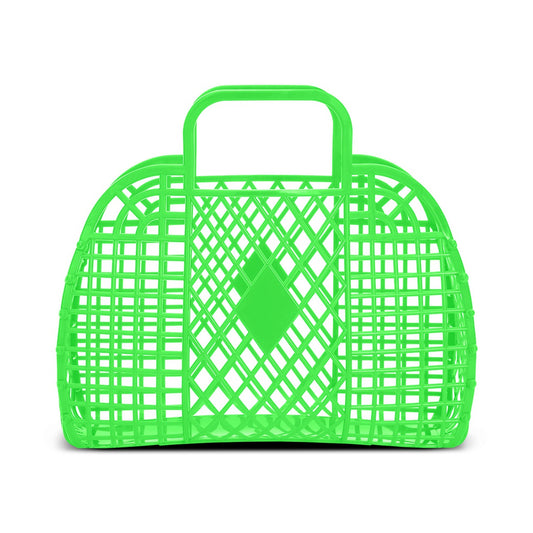 Green Neon Jelly Tote | Small