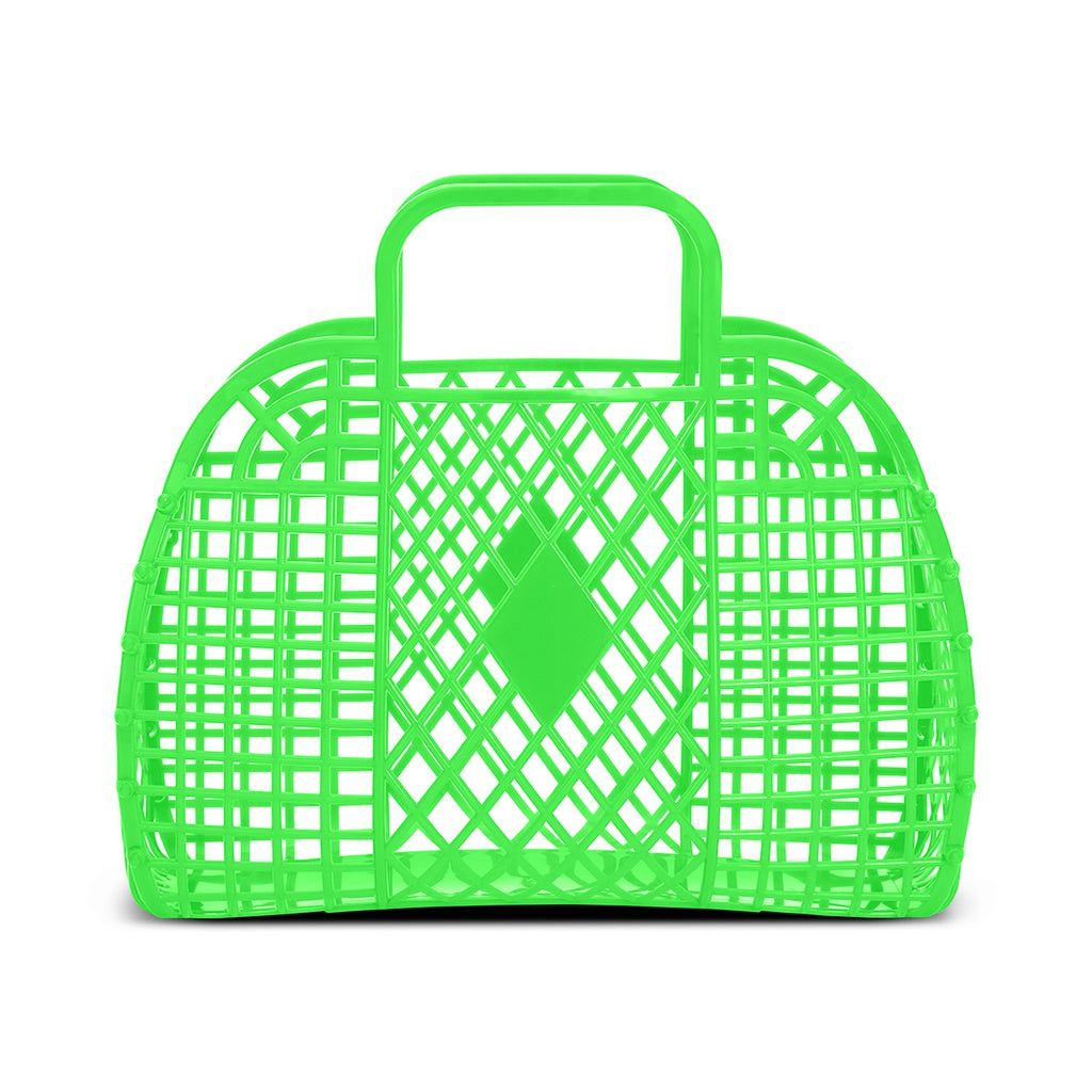 Green Neon Jelly Tote | Small