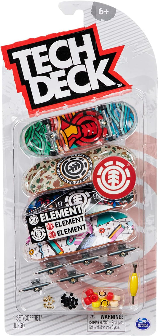 Tech Deck Fingerboard 4 Pack of Skateboards