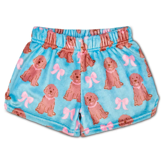 Pretty Pups Plush PJ Shorts