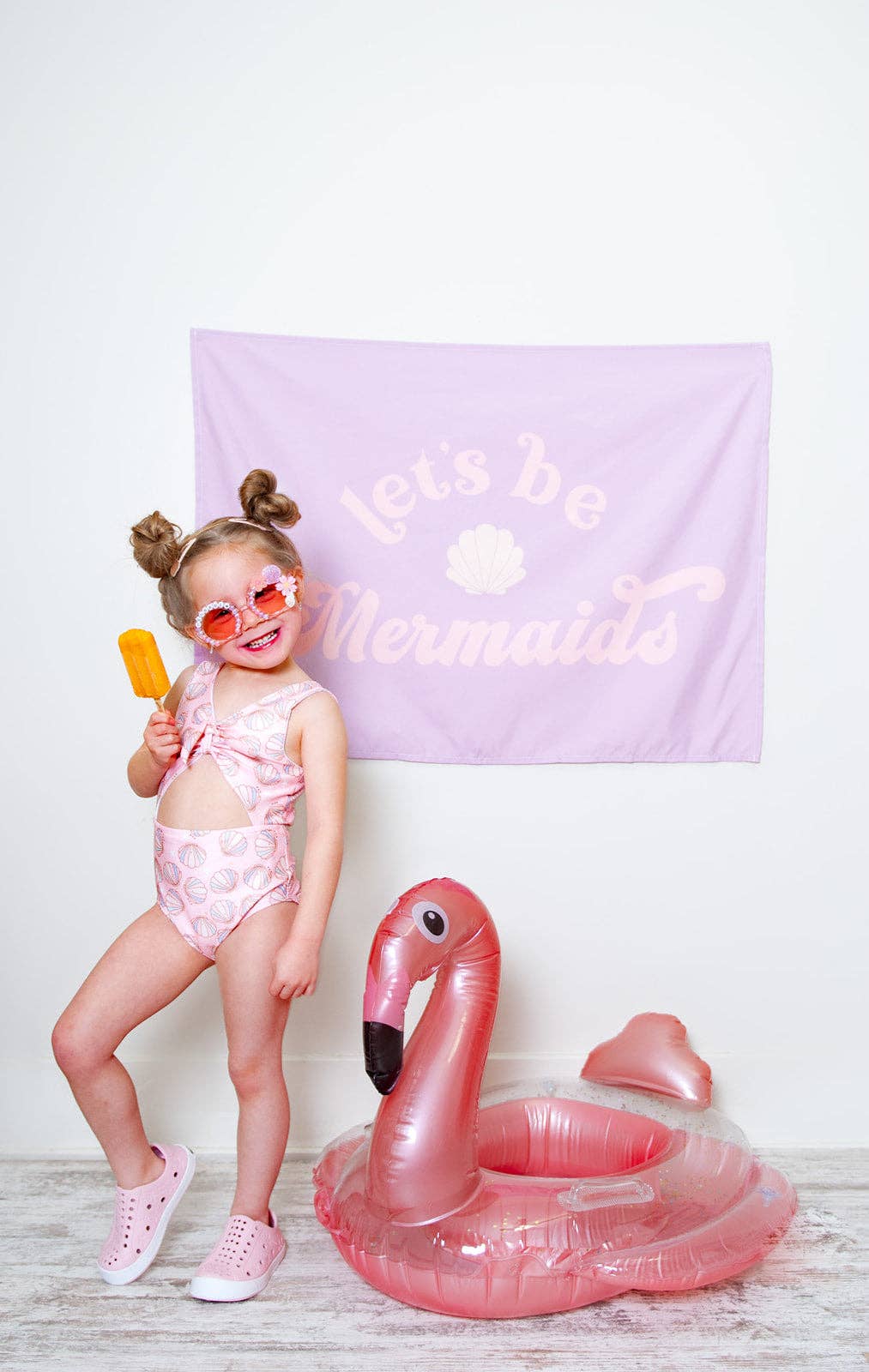 Purple | Let's Be Mermaids Banner | Mini 13x17"