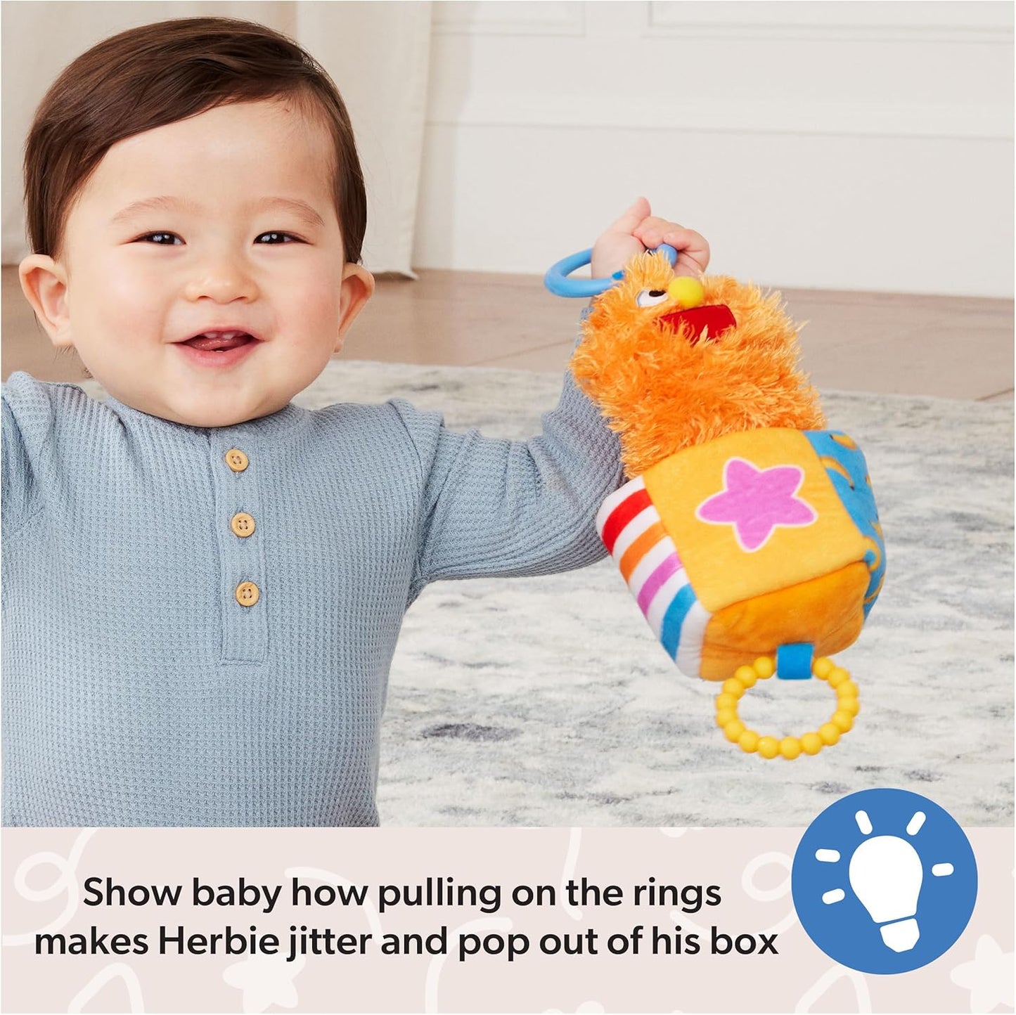Ms. Rachel Herbie Sensory Take a Long Toy