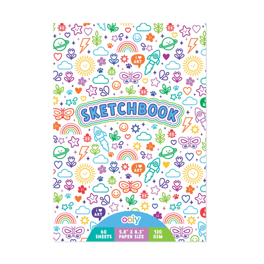 Colorful Doodles Sketchbook | 5.8" x 8.3"