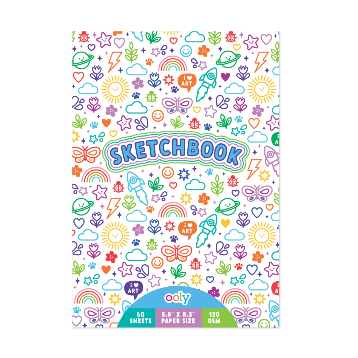 Colorful Doodles Sketchbook | 5.8" x 8.3"
