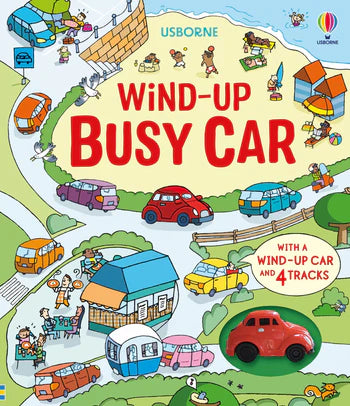 Wind-Up Busy Car Toy and Activity Book