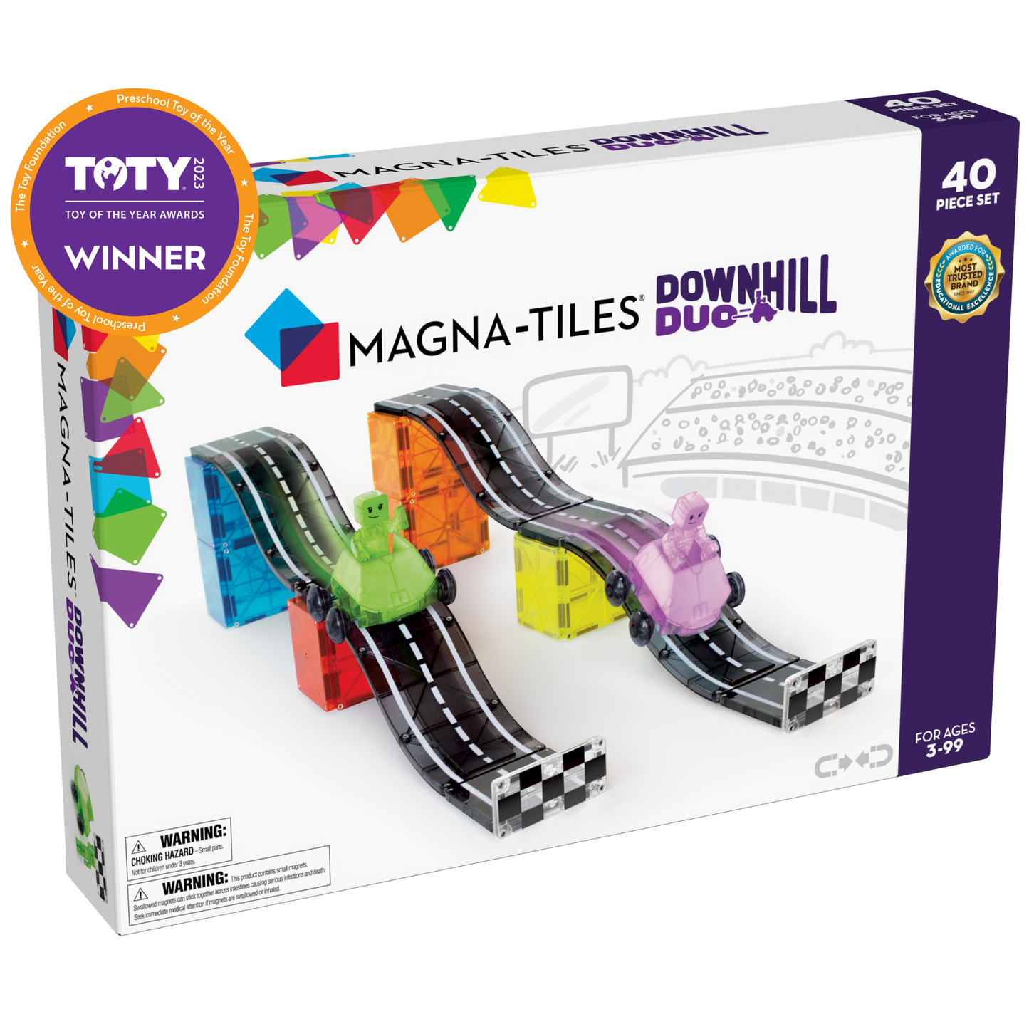 MAGNA-TILES | Downhill Duo 40-pc set