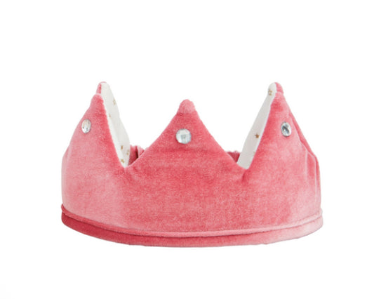 Velvet Light Up Crown | Hot Pink