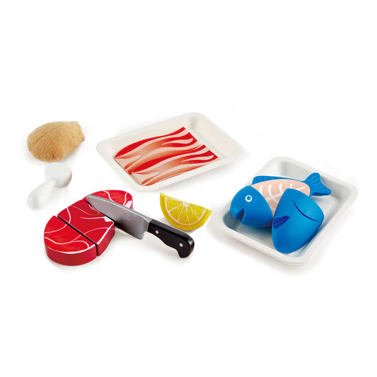Tasty Proteins Wooden Food Set