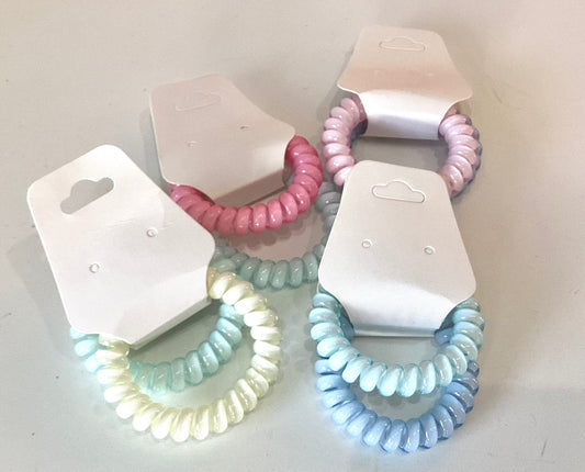 Cotton Candy Swirl Hair Tie | 2 pk
