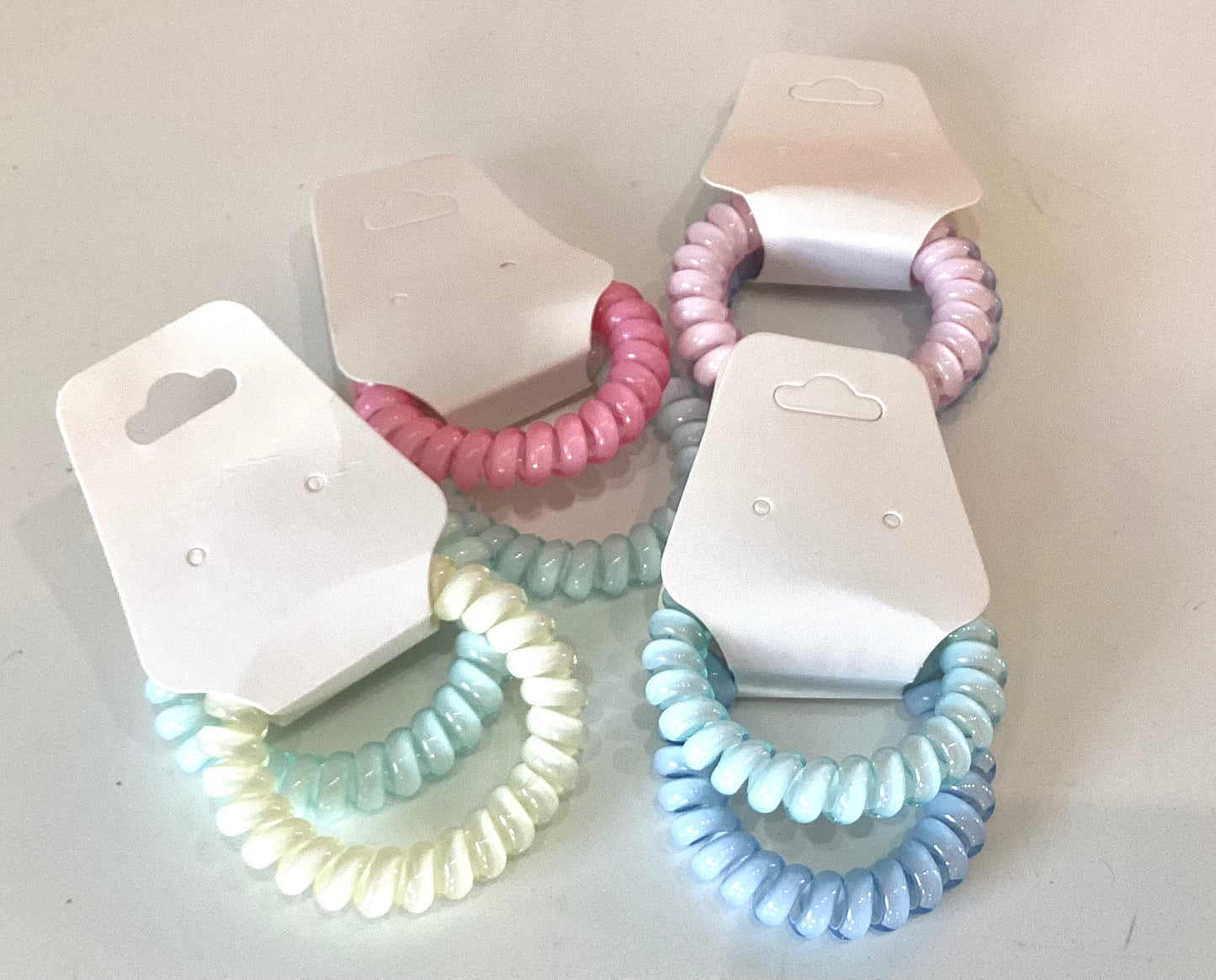 Cotton Candy Swirl Hair Tie | 2 pk