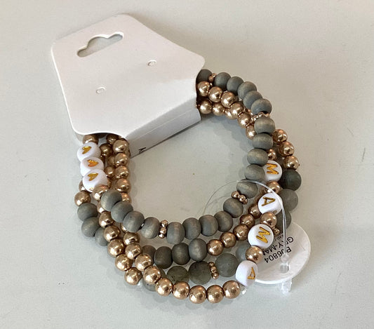 Bracelet Stacks | MAMA Gray