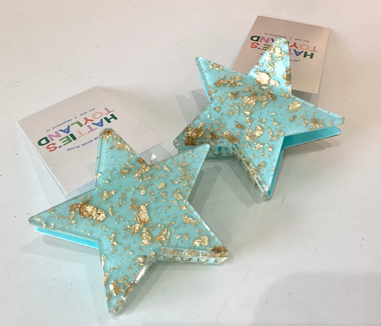 Claw Clip | Teal Stardust