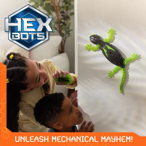 HEX BOTS Wall Crawler | Glow-in-the-Dark Gecko