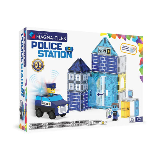 MAGNA-TILES | Police Station 35-pc set