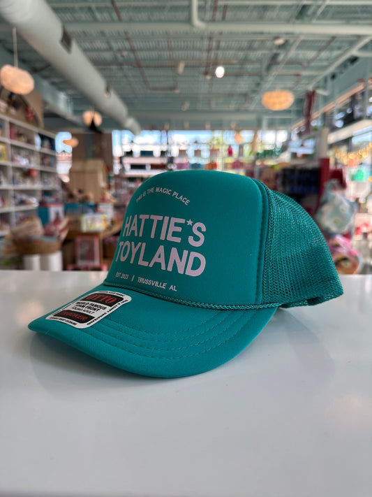 HT Jade Hat w Cotton Candy Logo