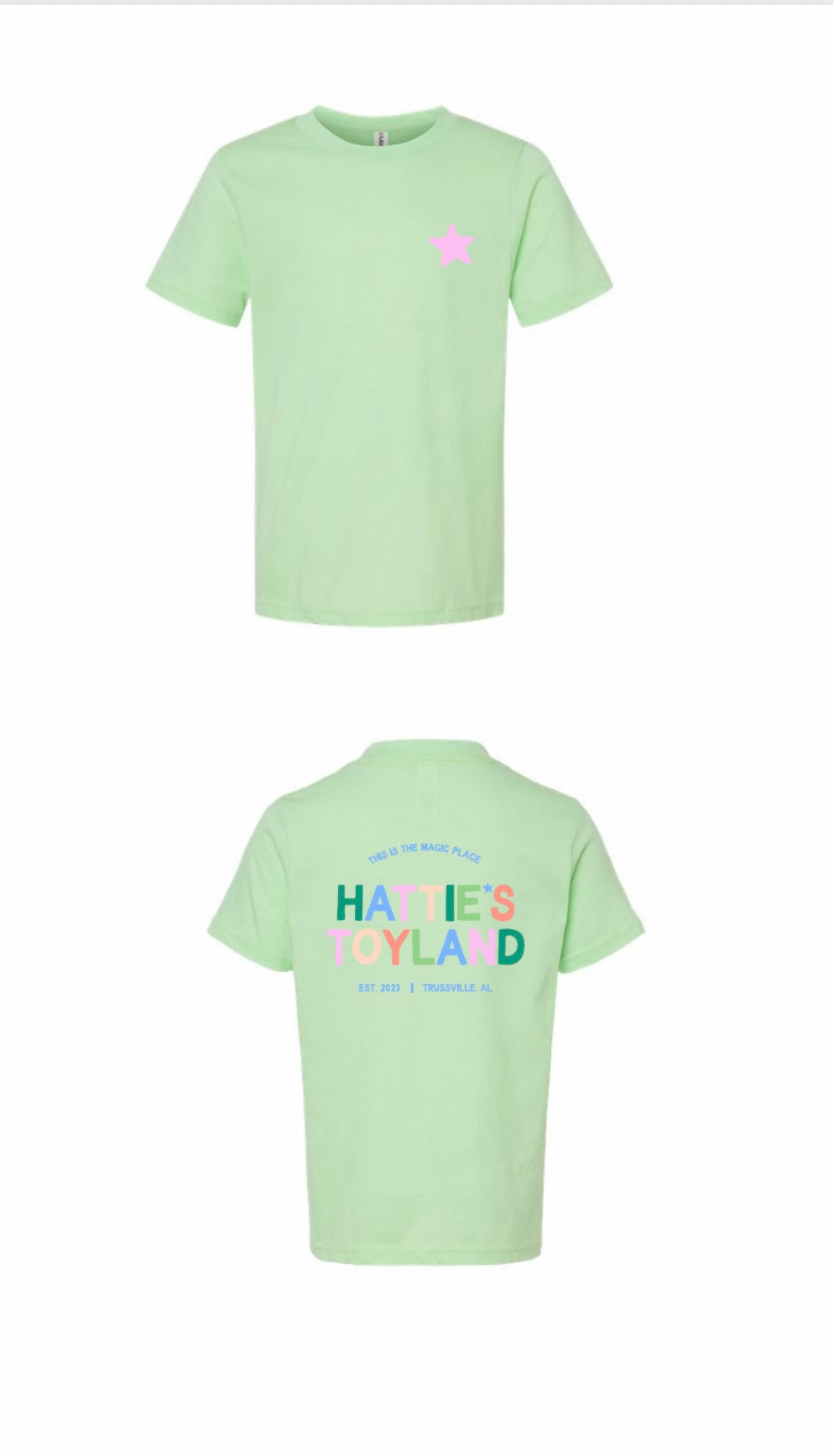 HT Tee | Youth Green Rainbow