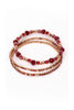 Boutique Ruby Red Bracelet Set | 3 piece set