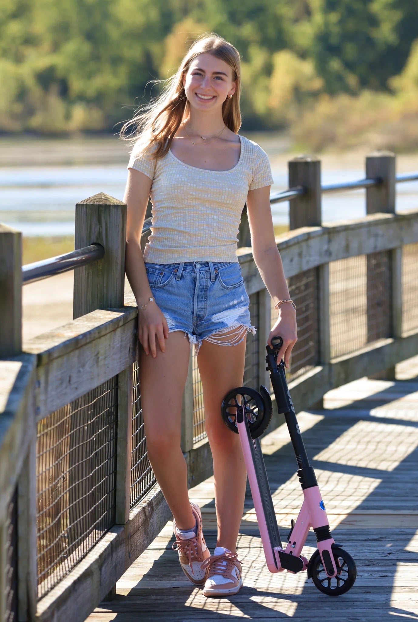 Micro Sprite Suspension Scooter | Light Pink