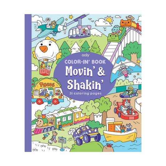 Color-In Book | Movin & Shakin
