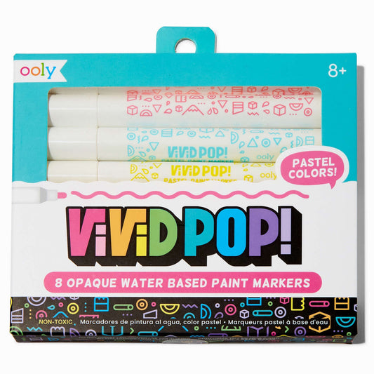 Vivid Pop! Opaque Water-Based Paint Markers: Pastel