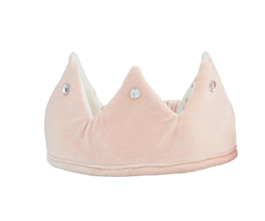 Velvet Light Up Crown | Light Pink