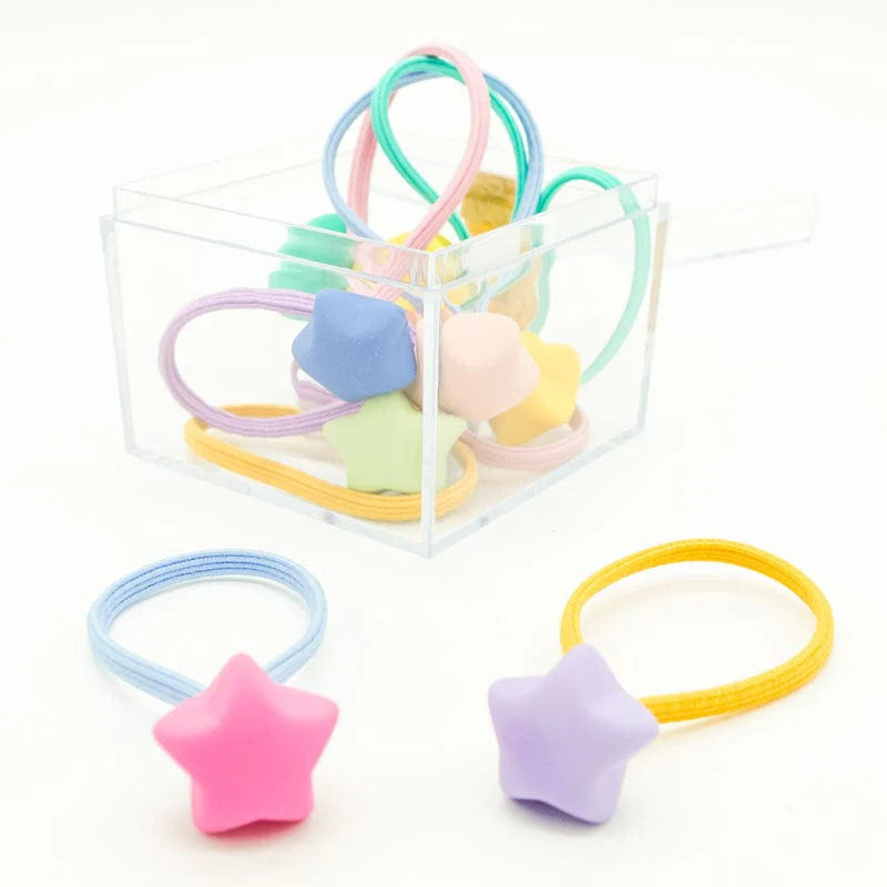 Matte Stars Hair Elastics