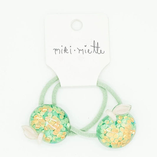 Sparkle Apple Hair Elastics