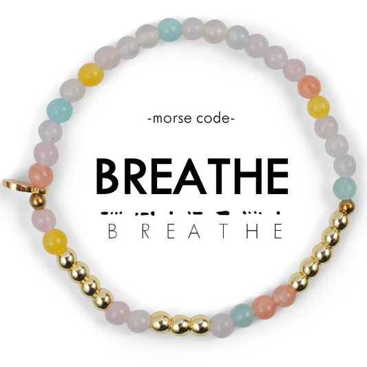 Bracelet Gold: Breathe | Gold & Pastel Color