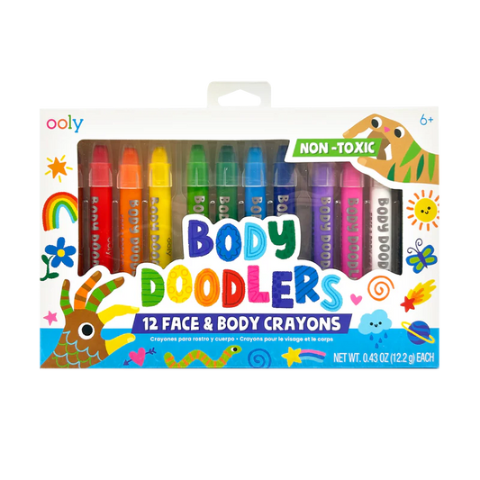 OOLY Body Doodlers Face & Body Crayons