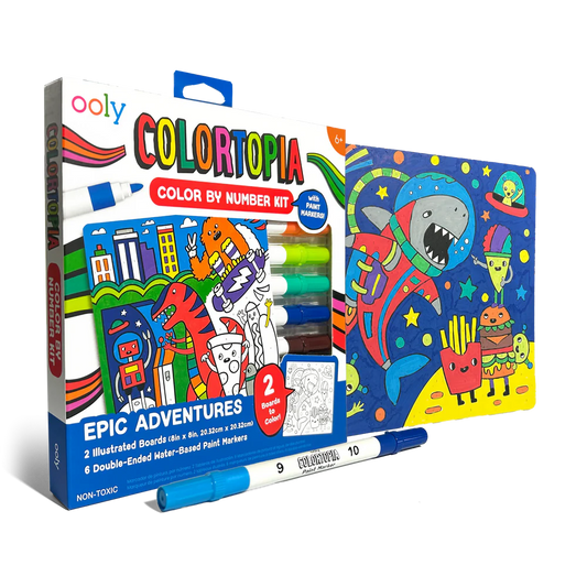 Colortopia: Paint Marker by Number Kit | Epic Adventure